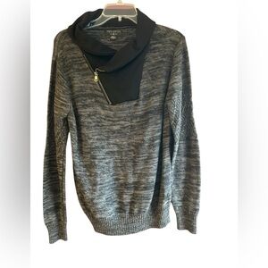 Trash Nouveau Men's black/gray marled pullover sweater Sz S